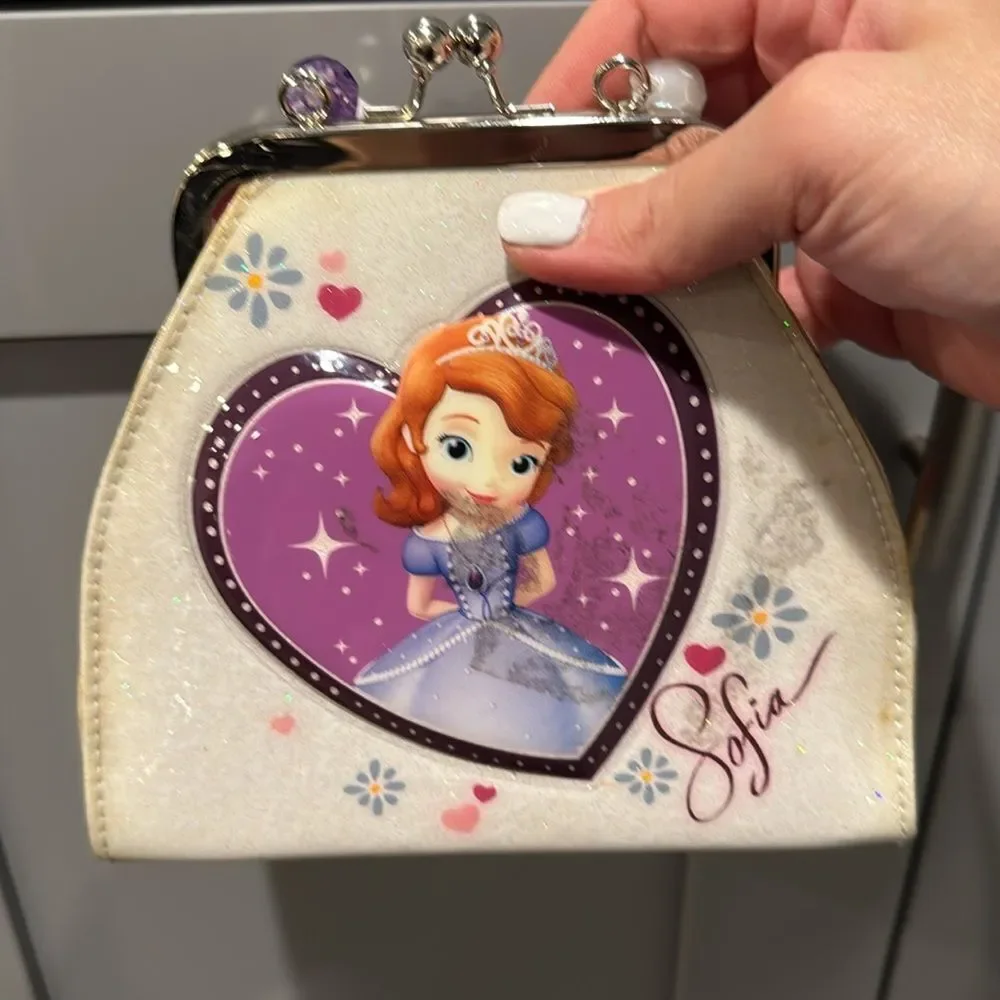 Kids Handbag - Purple and White